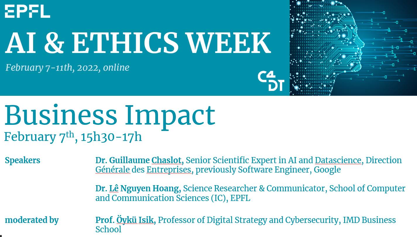 AI & Ethics Week, Session “Business Impact”