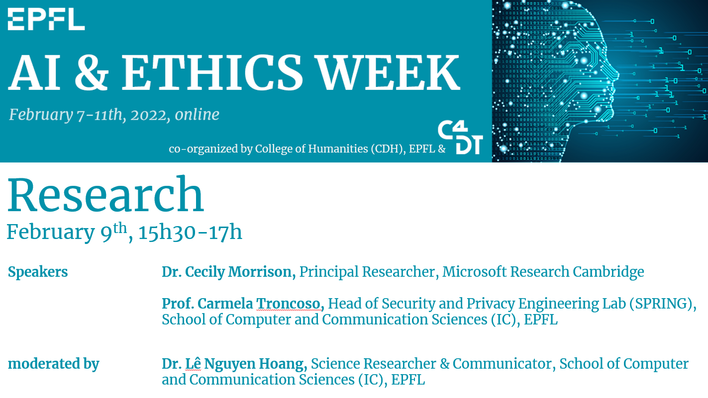 AI & Ethics Week, Session “Research”