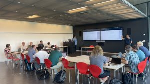 Ahmed Elghareeb and Linus Gasser presenting their technical part of the eID privacy hands-on workshop.