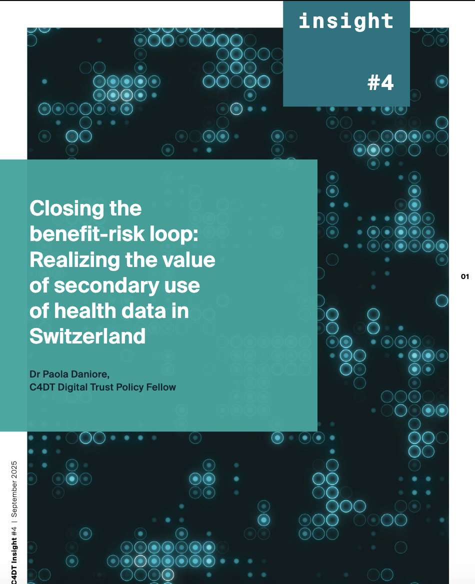 C4DT Insight #4 on the secondary use of health data in Switzerland is out!